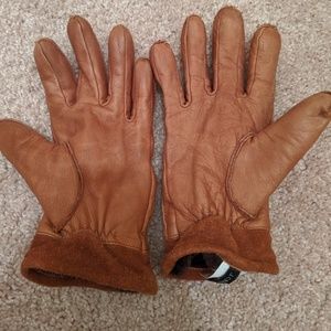 J CREW men's leather gloves size L